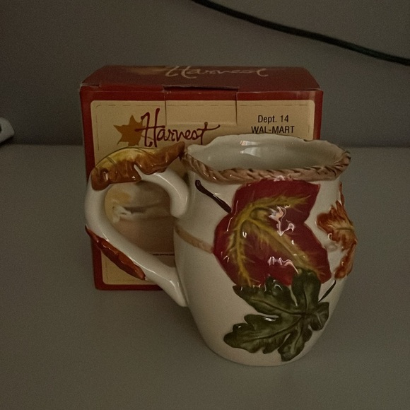 Harvest autumn leaves Ceramic Mug - Picture 2 of 2